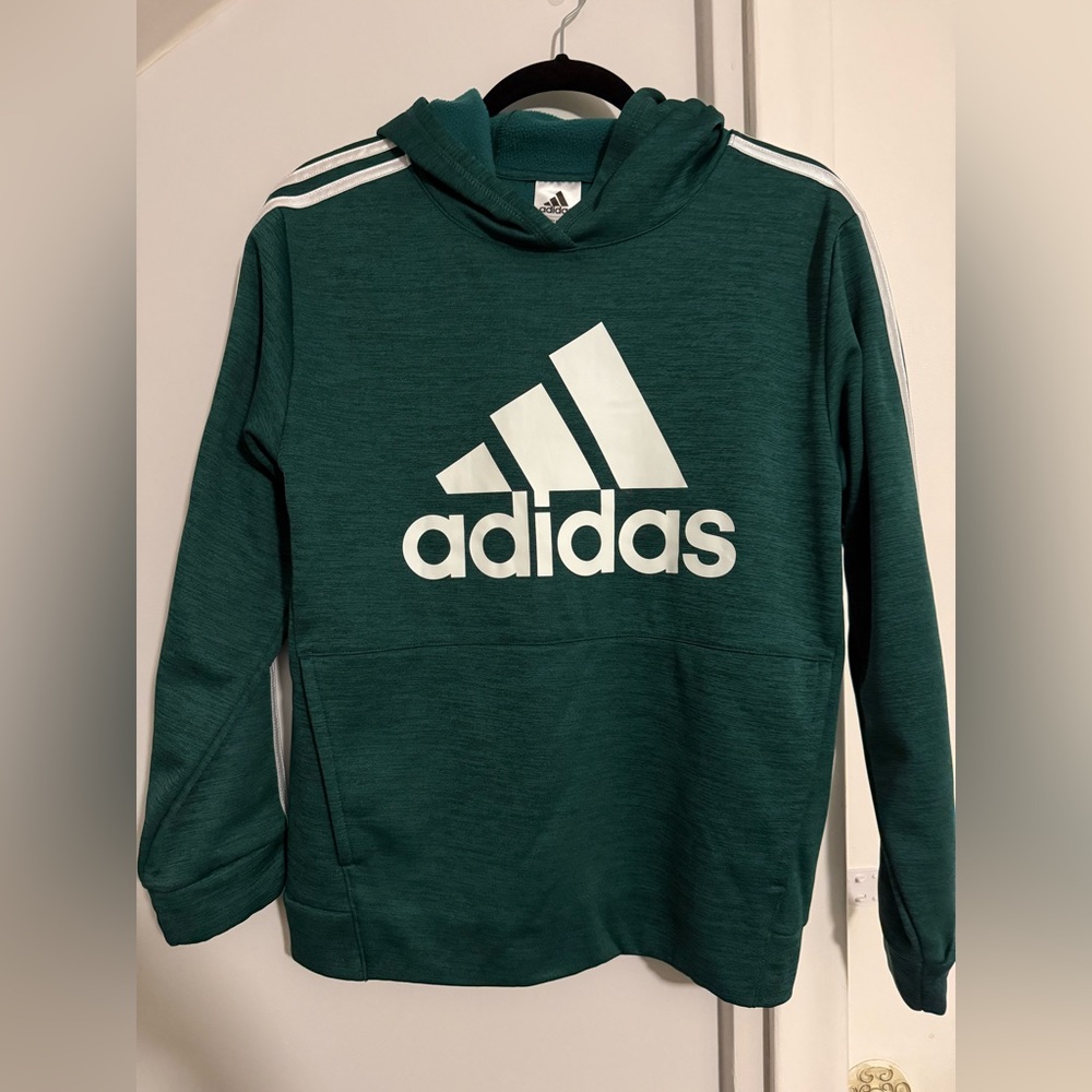 Adidas Kids Forest Green Hoodie